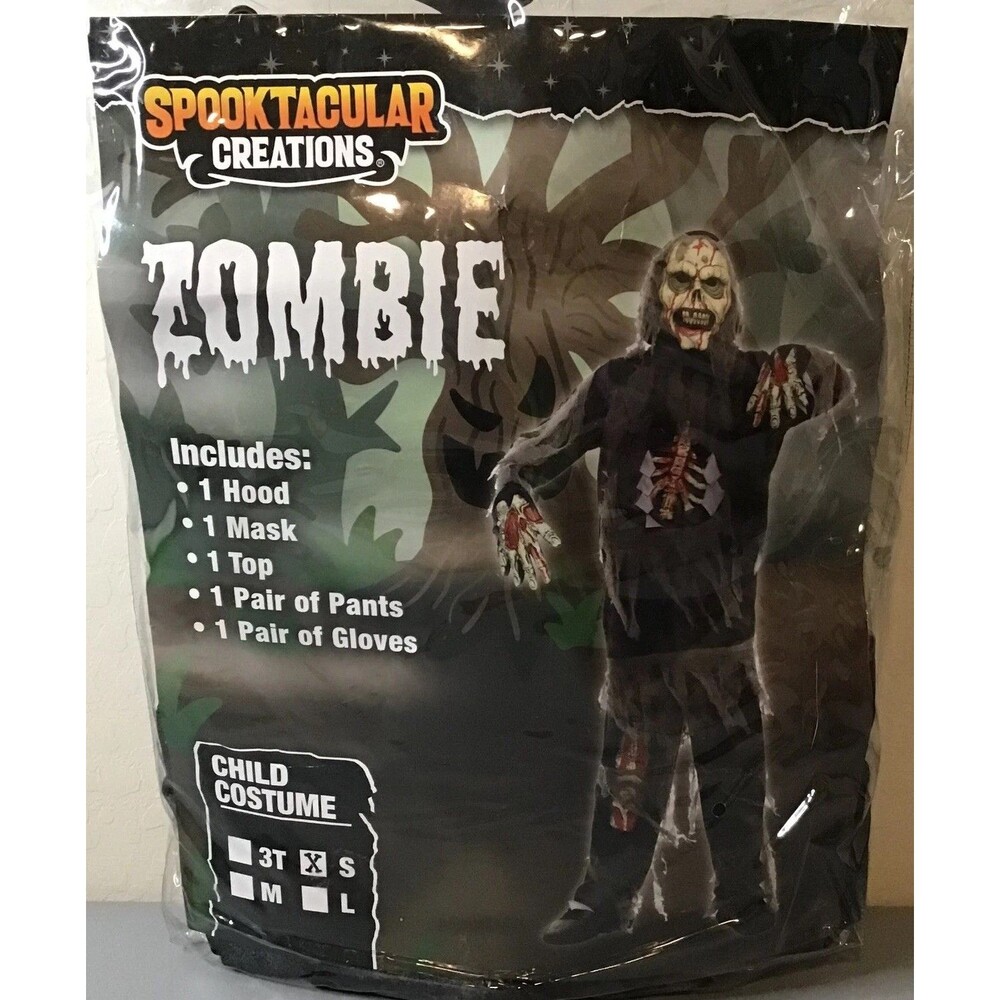 ZOMBIE (style 1) Costume CHILD SMALL Halloween Spooktacular NIP